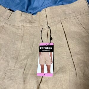 ✨ EXPRESS Linen Shorts – Size 6 – New With Tags ✨